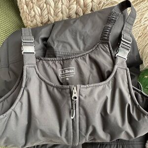 LL Bean snow bibs